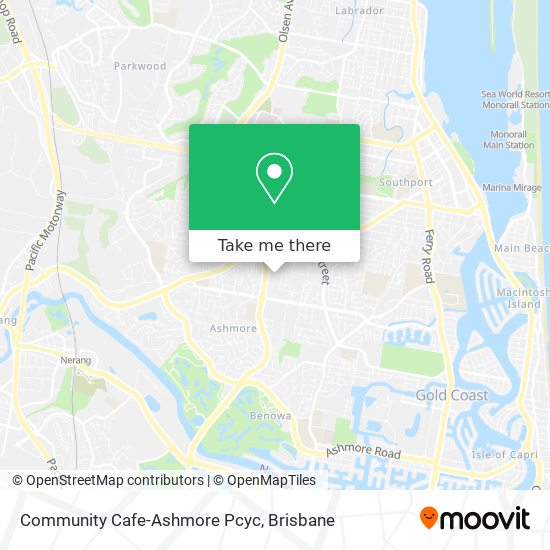 Community Cafe-Ashmore Pcyc map