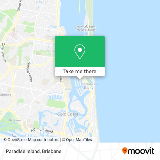 Paradise Island map