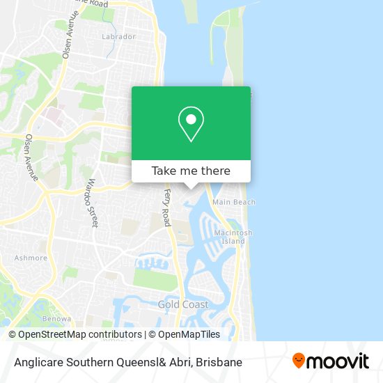 Anglicare Southern Queensl& Abri map