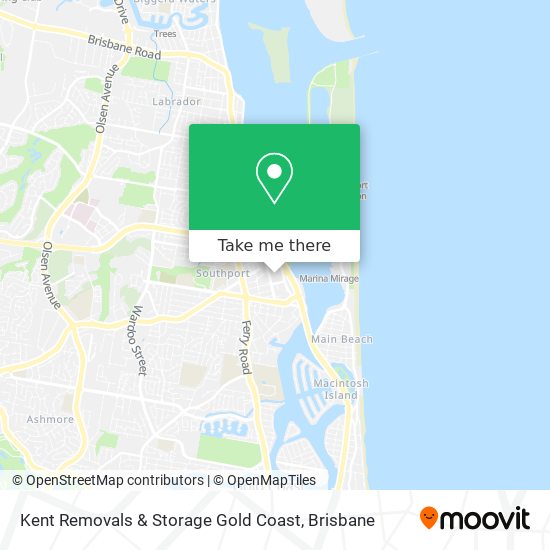 Mapa Kent Removals & Storage Gold Coast