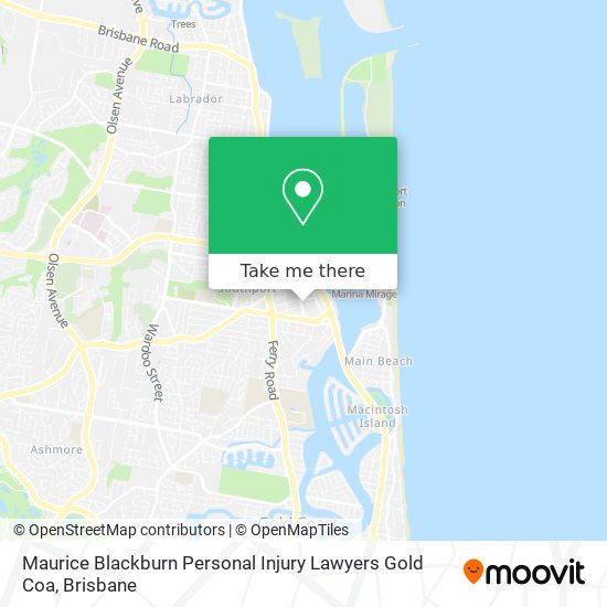 Maurice Blackburn Personal Injury Lawyers Gold Coa map