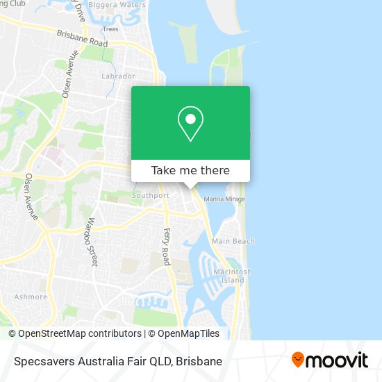 Specsavers Australia Fair QLD map