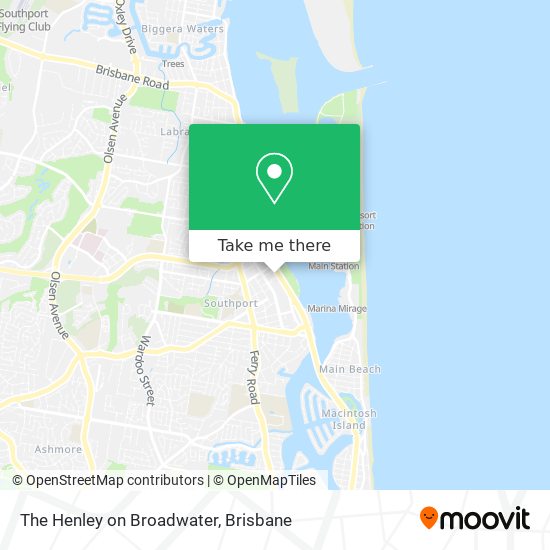 The Henley on Broadwater map