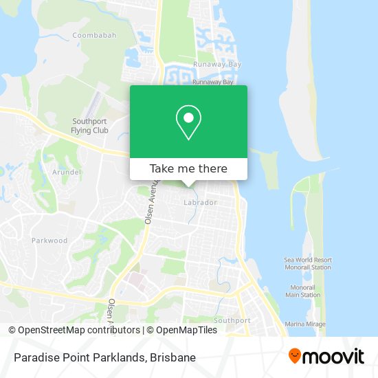 Paradise Point Parklands map