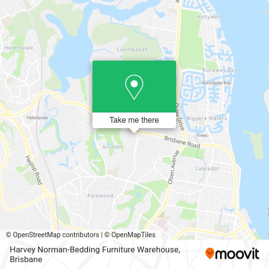 Harvey Norman-Bedding Furniture Warehouse map