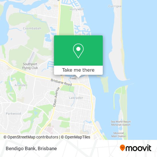 Bendigo Bank map