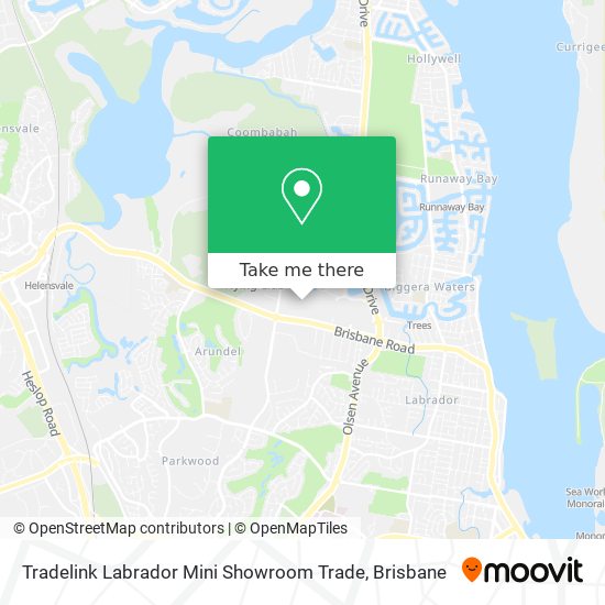 Tradelink Labrador Mini Showroom Trade map