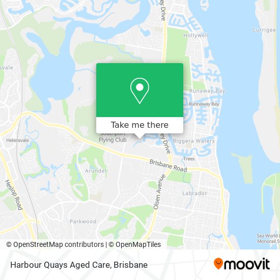 Harbour Quays Aged Care map