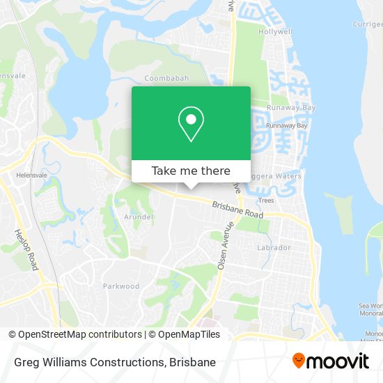 Greg Williams Constructions map
