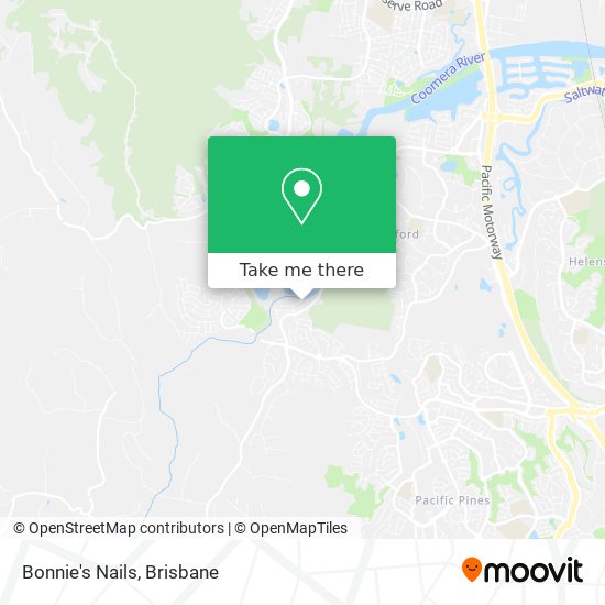 Bonnie's Nails map