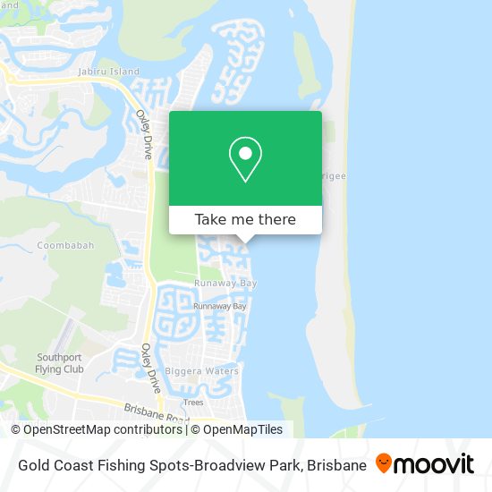 Gold Coast Fishing Spots-Broadview Park map
