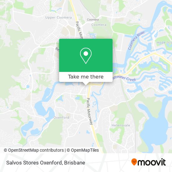 Salvos Stores Oxenford map