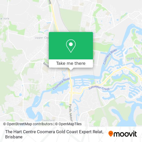 The Hart Centre Coomera Gold Coast Expert Relat map
