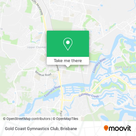 Gold Coast Gymnastics Club map