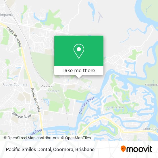 Pacific Smiles Dental, Coomera map