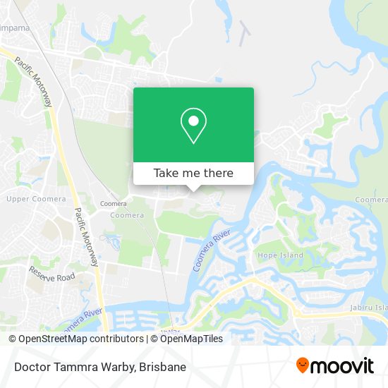 Mapa Doctor Tammra Warby
