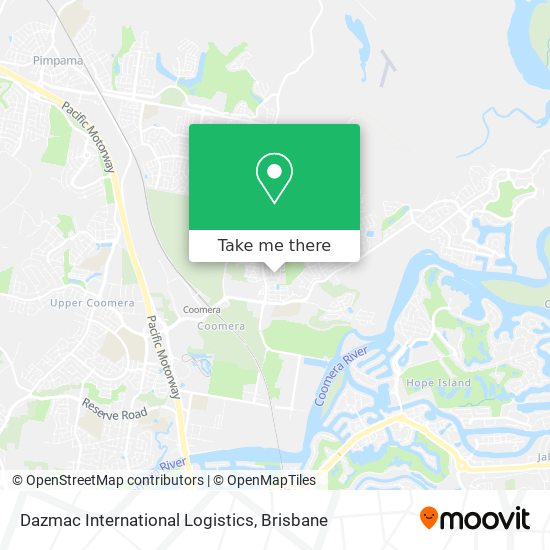 Dazmac International Logistics map