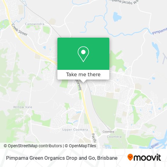 Pimpama Green Organics Drop and Go map