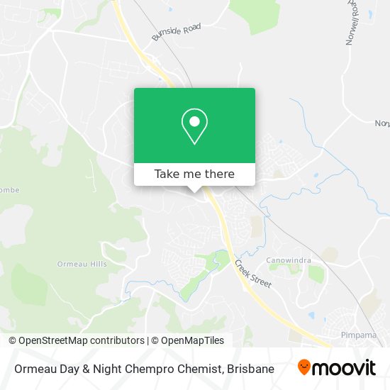 Ormeau Day & Night Chempro Chemist map