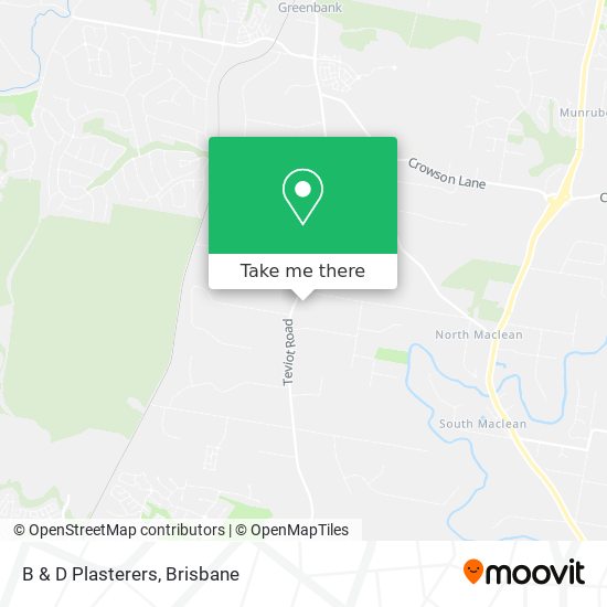 B & D Plasterers map