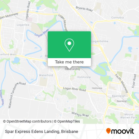 Spar Express Edens Landing map