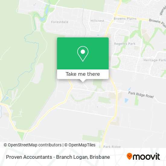 Proven Accountants - Branch Logan map