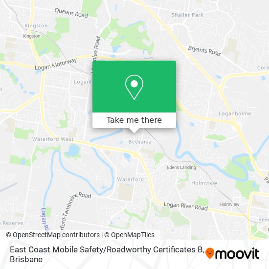 East Coast Mobile Safety / Roadworthy Certificates B map