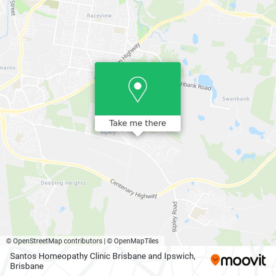 Santos Homeopathy Clinic Brisbane and Ipswich map