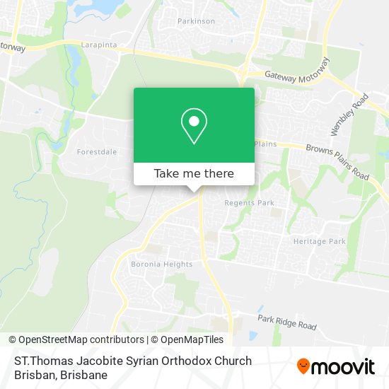 Mapa ST.Thomas Jacobite Syrian Orthodox Church Brisban