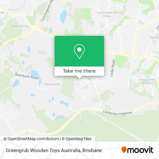 Greengrub Wooden Toys Australia map