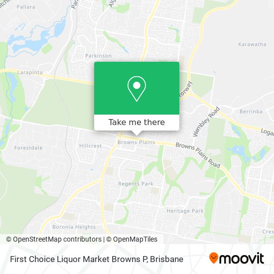 First Choice Liquor Market Browns P map