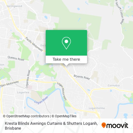 Kresta Blinds Awnings Curtains & Shutters Loganh map