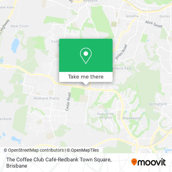 The Coffee Club Café-Redbank Town Square map