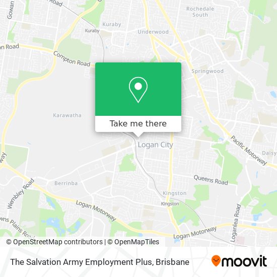 The Salvation Army Employment Plus map