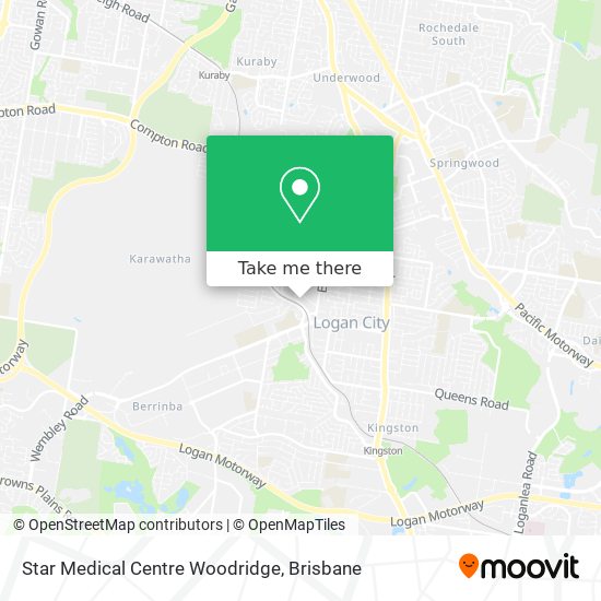 Mapa Star Medical Centre Woodridge