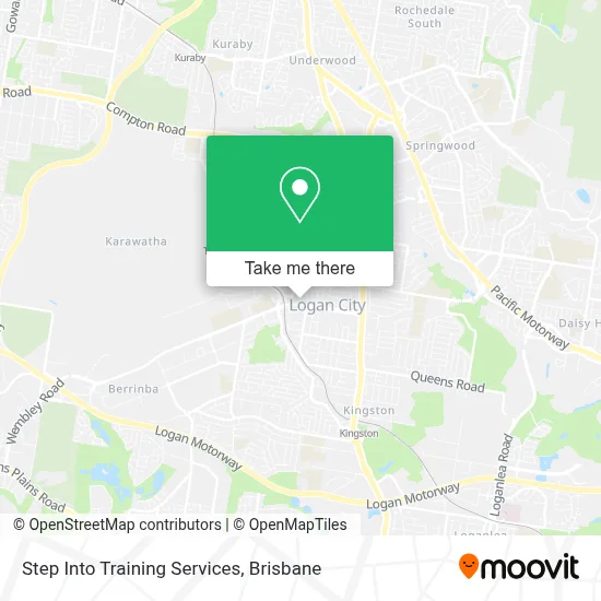 Step Into Training Services map