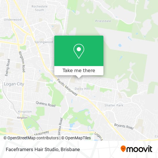 Faceframers Hair Studio map
