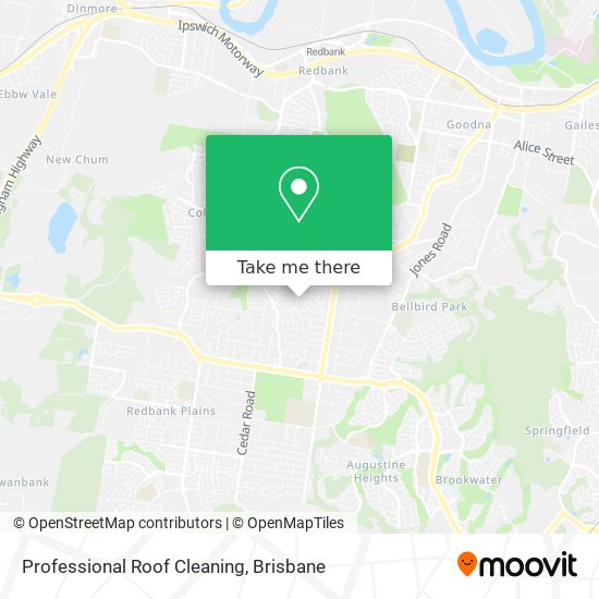 Professional Roof Cleaning map