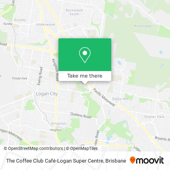 The Coffee Club Café-Logan Super Centre map