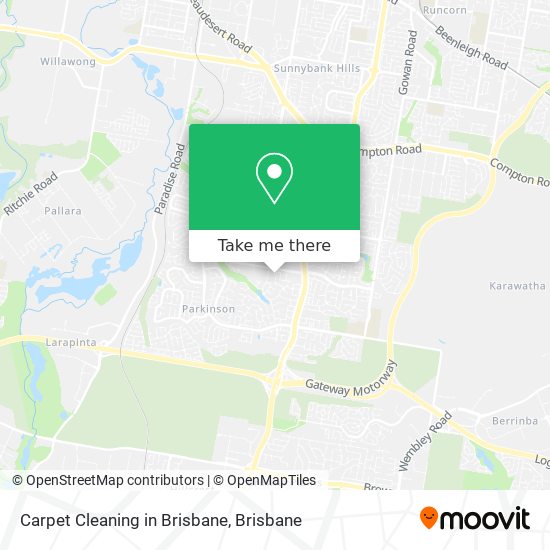 Carpet Cleaning in Brisbane map