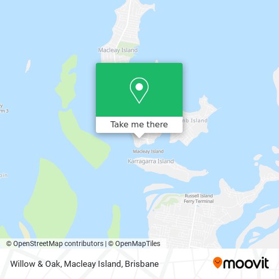 Willow & Oak, Macleay Island map