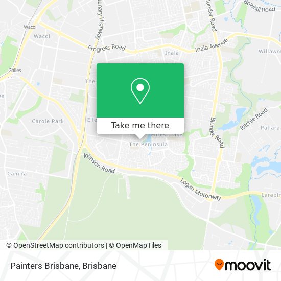 Painters Brisbane map