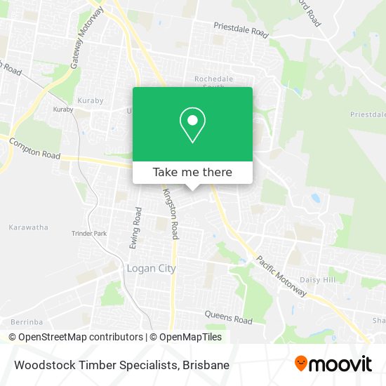 Woodstock Timber Specialists map
