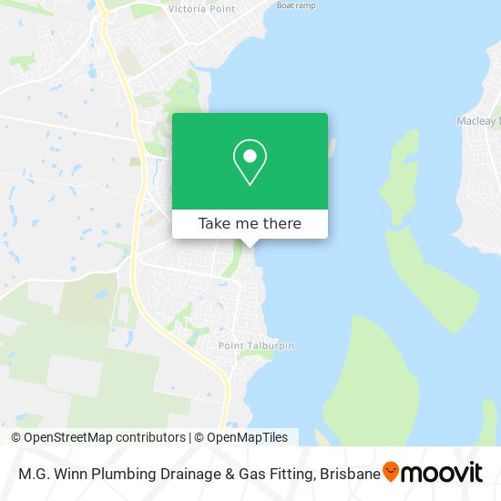 M.G. Winn Plumbing Drainage & Gas Fitting map