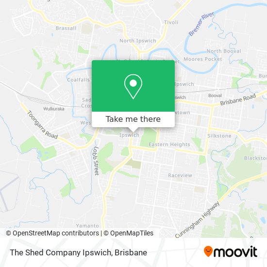 The Shed Company Ipswich map