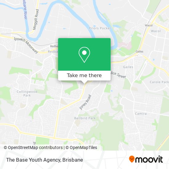The Base Youth Agency map