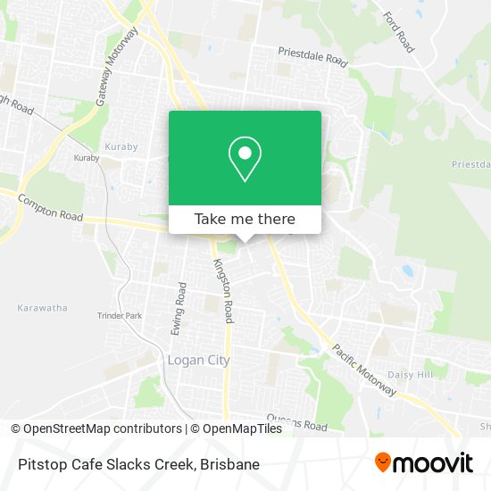 Pitstop Cafe Slacks Creek map