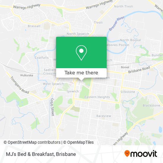 MJ's Bed & Breakfast map