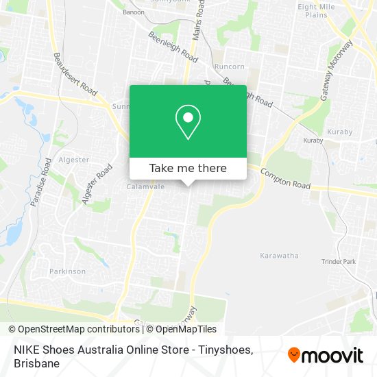 NIKE Shoes Australia Online Store - Tinyshoes map