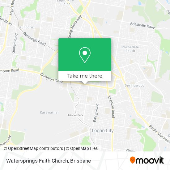 Watersprings Faith Church map